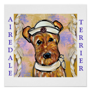 AIREDALE TERRIER   POSTER