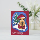 Airedale Terrier Postkarte (Stehend Vorderseite)