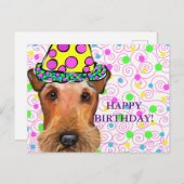 AIREDALE TERRIER POSTKARTE (Vorne/Hinten)
