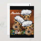 Airedale Terrier Postkarte (Vorne/Hinten)