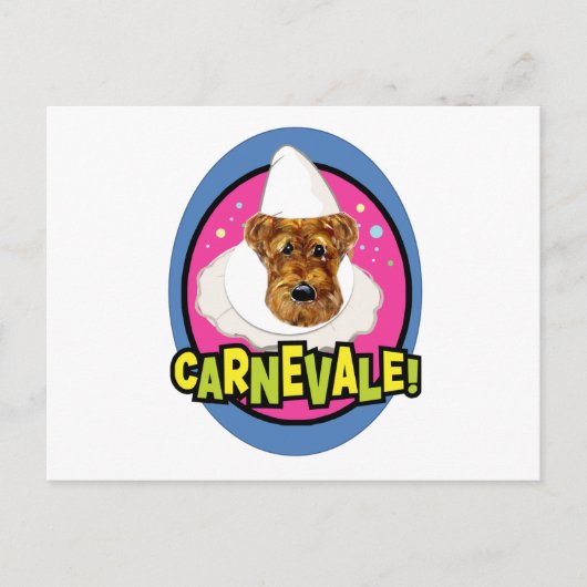 AIREDALE TERRIER POSTKARTE (Vorderseite)