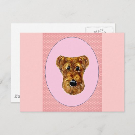 AIREDALE TERRIER POSTKARTE (Vorne/Hinten)
