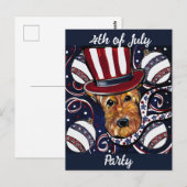 AIREDALE TERRIER POSTKARTE (Vorne/Hinten)