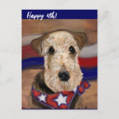 AIREDALE TERRIER POSTKARTE (Vorderseite)