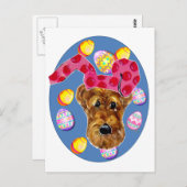 AIREDALE TERRIER POSTKARTE (Vorne/Hinten)