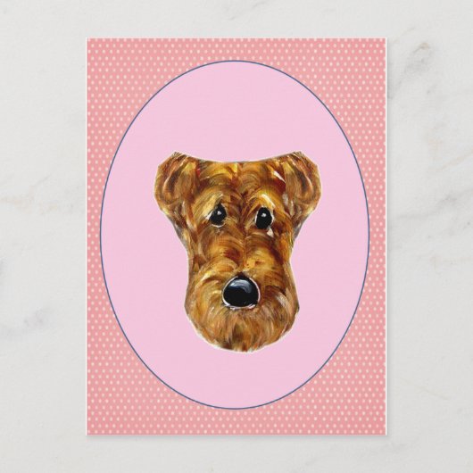 AIREDALE TERRIER POSTKARTE (Vorderseite)