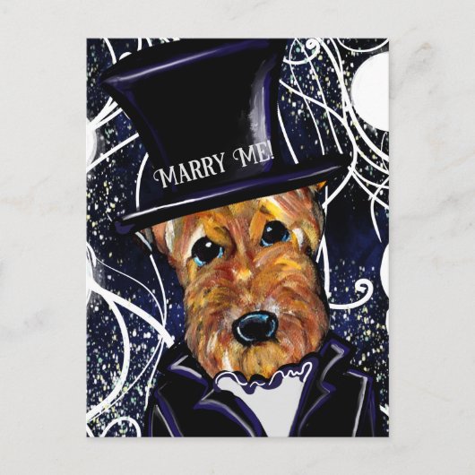 AIREDALE TERRIER POSTKARTE (Vorderseite)