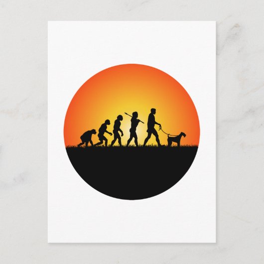 Airedale Terrier Postkarte (Vorderseite)