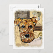 AIREDALE TERRIER POSTKARTE (Vorne/Hinten)
