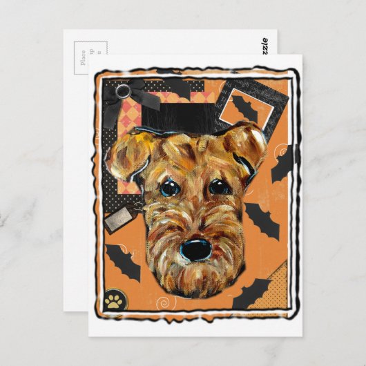 AIREDALE TERRIER POSTKARTE (Vorne/Hinten)