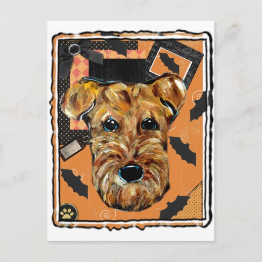AIREDALE TERRIER POSTKARTE (Vorderseite)