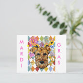 AIREDALE TERRIER POSTKARTE (Stehend Vorderseite)