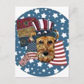 AIREDALE TERRIER POSTKARTE (Vorderseite)