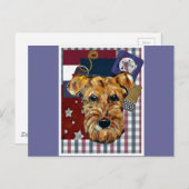 AIREDALE TERRIER POSTKARTE (Vorne/Hinten)