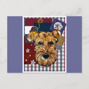 AIREDALE TERRIER POSTKARTE