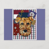 AIREDALE TERRIER POSTKARTE (Vorderseite)