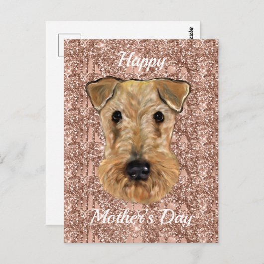 AIREDALE TERRIER POSTKARTE (Vorne/Hinten)