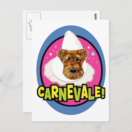 AIREDALE TERRIER POSTKARTE (Vorne/Hinten)