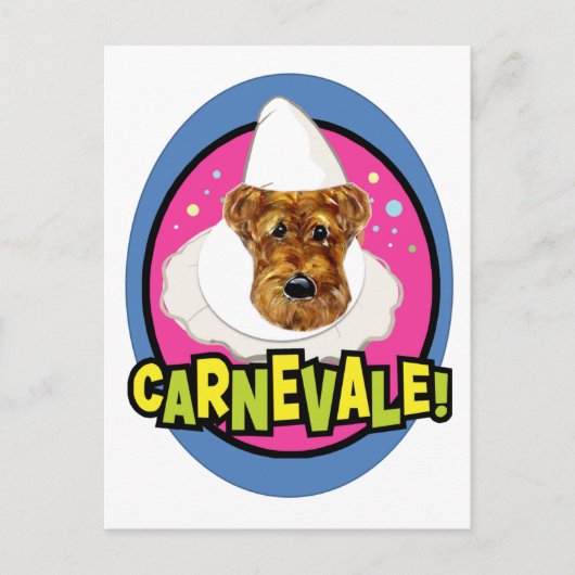 AIREDALE TERRIER POSTKARTE (Vorderseite)