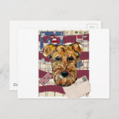 AIREDALE TERRIER POSTKARTE (Vorne/Hinten)