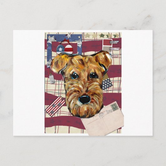 AIREDALE TERRIER POSTKARTE (Vorderseite)