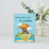 Airedale Terrier Postkarte (Stehend Vorderseite)