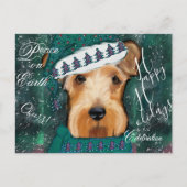 Airedale Terrier Postkarte (Vorderseite)