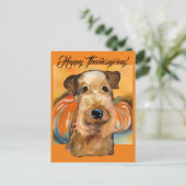 Airedale Terrier Postkarte (Stehend Vorderseite)