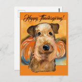 Airedale Terrier Postkarte (Vorne/Hinten)