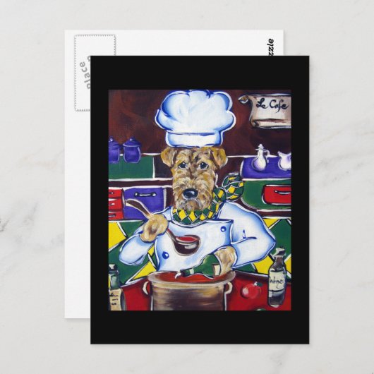 Airedale Terrier Postkarte (Vorne/Hinten)