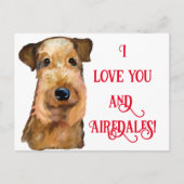 AIREDALE TERRIER POSTKARTE (Vorderseite)