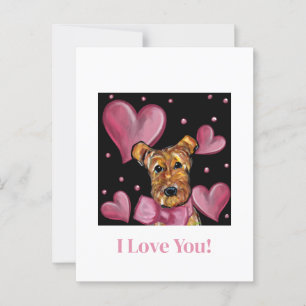 Airedale Terrier   Postkarte