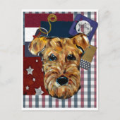 AIREDALE TERRIER POSTKARTE (Vorderseite)