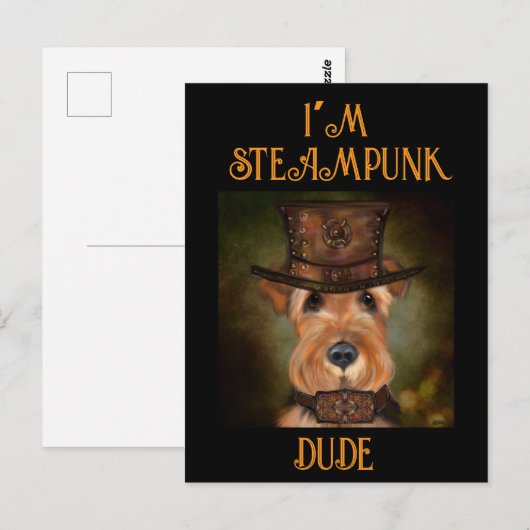 AIREDALE TERRIER POSTKARTE (Vorne/Hinten)