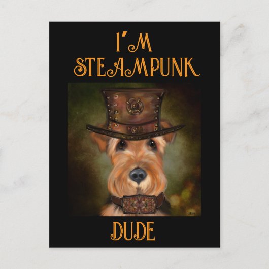 AIREDALE TERRIER POSTKARTE (Vorderseite)