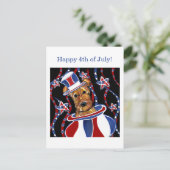 AIREDALE TERRIER POSTKARTE (Stehend Vorderseite)