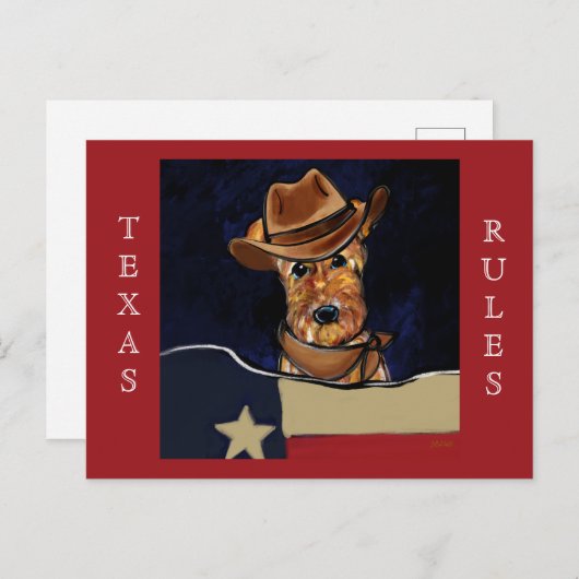 AIREDALE TERRIER POSTKARTE (Vorne/Hinten)