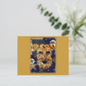 AIREDALE TERRIER POSTKARTE (Stehend Vorderseite)