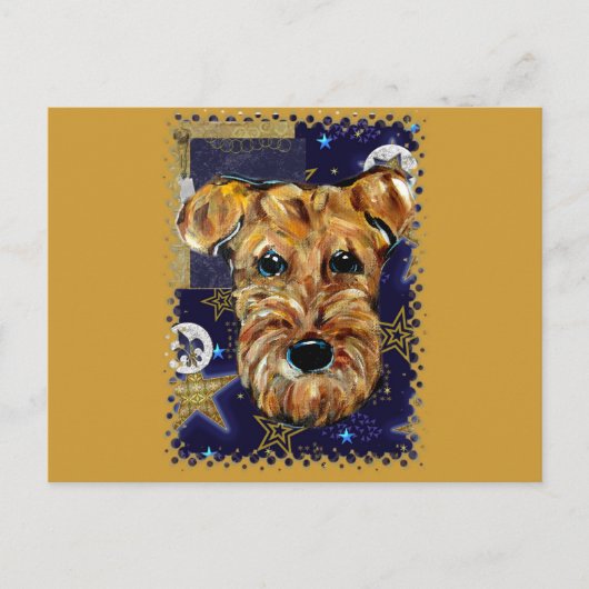 AIREDALE TERRIER POSTKARTE (Vorderseite)