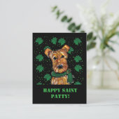AIREDALE TERRIER POSTKARTE (Stehend Vorderseite)