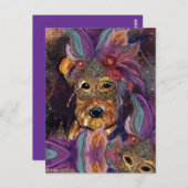 AIREDALE TERRIER POSTKARTE (Vorne/Hinten)