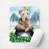Airedale Terrier Pot of Gold Mousepad (Mit Mouse)