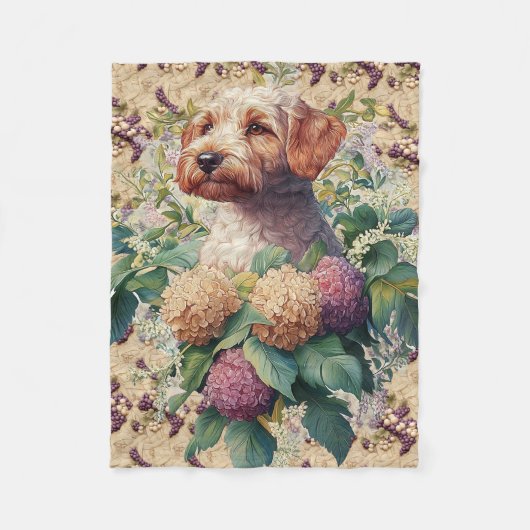 Airedale Terrier Pup Fleecedecke (Vorderseite)