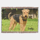 Airedale Terrier Puppy Dog Decke (Vorderseite)