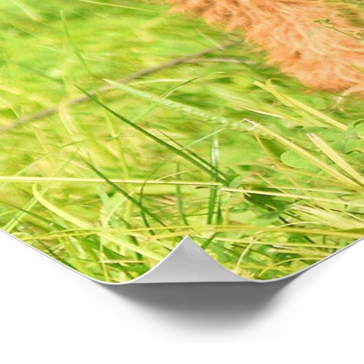 Airedale Terrier Puppy Dog Poster (Ecke)