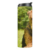 Airedale Terrier Puppy Dog Thermosbecher (Nach links gedreht)