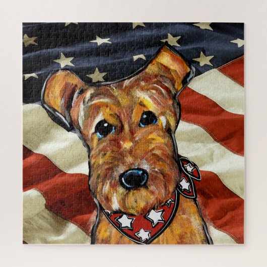 AIREDALE TERRIER PUZZLE (Vertikal)