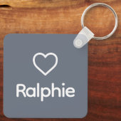 Airedale Terrier Rainbow Bridge Memorial Custom Schlüsselanhänger (Rückseite)