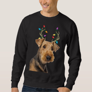 Airedale Terrier Reindeer Christmas Dog Sweatshirt