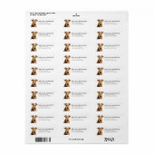 Airedale Terrier Return Address Labels (Vorne)